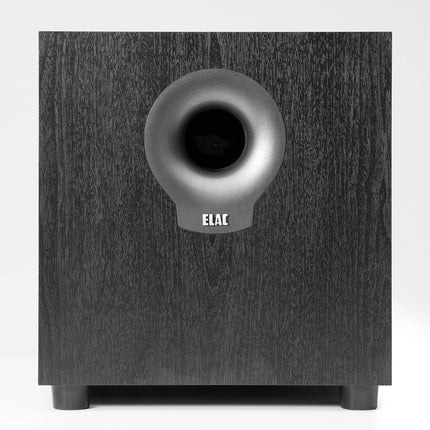 ELAC Debut Subwoofer S10.2, active speaker for music playback via stereo system, 200 W &amp; Amazon Basics PBH-20214 - RCA audio cable, 1 x RCA male to 2 x RCA male, 2.4 m
