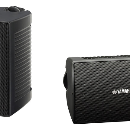 Yamaha NS-AW194 (BL) kahesuunaline väliskõlar (80 vatti, 85 dB) must ja Amazon Basics 16-gabariidiline kõlarijuhe - 100 jalga
