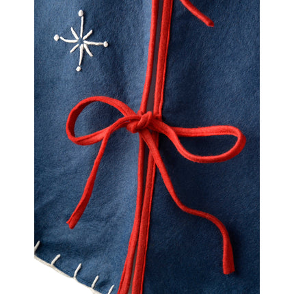WeRChristmas Snowman Christmas Tree Skirt Decoration, Fabric, Multi-Colour, 90 cm, Large