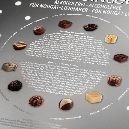 Peters Tempted with Pleasure | Põhjapõdra advendikalender Nougat | Alkohlivaba | Alkohlivaba | Jõulukalender | Šokolaad | Kingitus | Jõulud | Advent | 300g