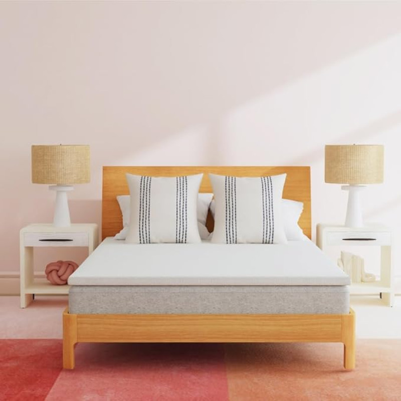 Casper Sleep Essential Memory Foam Mattress Topper, Queen Size, 2