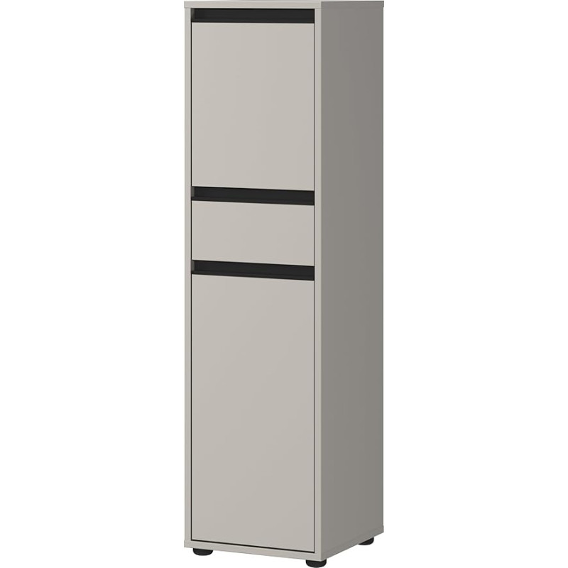 Germania GW-Lemont 2201-186 Cabinet in Stone Grey with Door and Drawer Damping 33 x 121 x 34 cm (W x H x D)