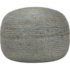 vidaXL Pouf Seat Pouf Seat Stool Footstool Ottoman Footstool Handmade Olive Green 45 x 30 cm Jute