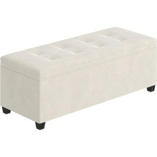 Kerioers Storage Ottoman Bench, Foldable Footrest with Legs, 15.7 x 43 x 15.7 inch, End of Bed Bench, Storage Box, Load up to 660 lbs, for Living Room, Bedroom, Entrance,