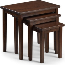 Julian Bowen CLEO NEST OF TABLES - MAHOGANY FINISH