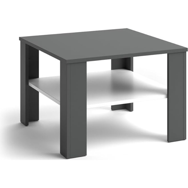 Vicco Homer kohvilaud 60 x 60 cm elutuppa / Kohvilaud / 5 värvi / Kõrvallaud koos hoiukambriga / Top disainiga