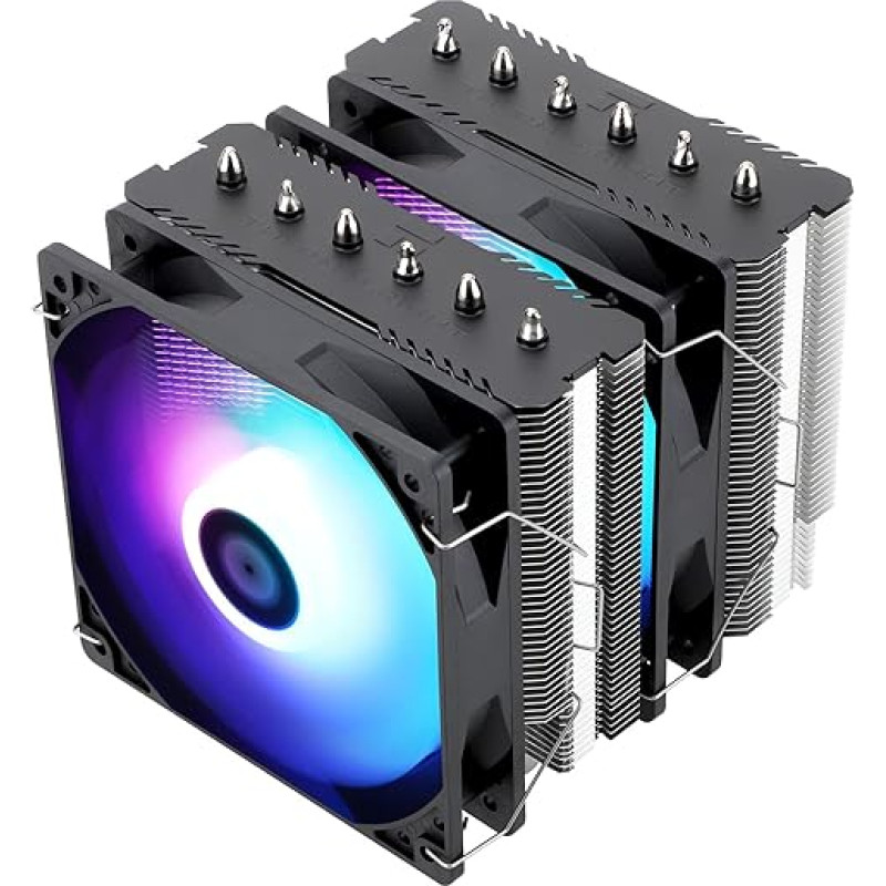Thermalright Peerless Assassin 120 SE ARGB CPU Air Cooler, 6 Heatpipes Cooler, Dual 120 mm TL-C12C-S PWM Fan, Aluminium Heatsink Cover, AGHP, for AMD AM4/AM5 Intel 1700/1150/1151/1200