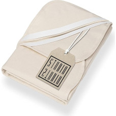 STUDIO Molton Mattress Protector 160 x 200 cm - 100% Cotton - Made in Germany - Made in Green by Oeko-Tex - Mattress Topper with Corner Rubbers - Boil-Proof, Breathable, Skin-Friendly - Natural