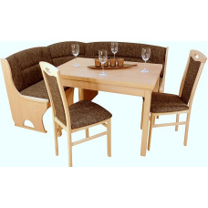 moebel direkt online Madrid II Corner Bench Set Natural/Mocha