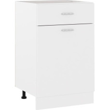 vidaXL Drawer Cabinet 50 x 46 x 81.5 cm Chipboard White