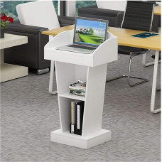 GddOGUK Stehpulte Rednerpulte, bodenstehende Podien, modern, mit offenem Stauraum, Lehrerpodien, Holzkanzeln für Kirchen, 40 x 60 x 110 cm, Podestständer Einfach