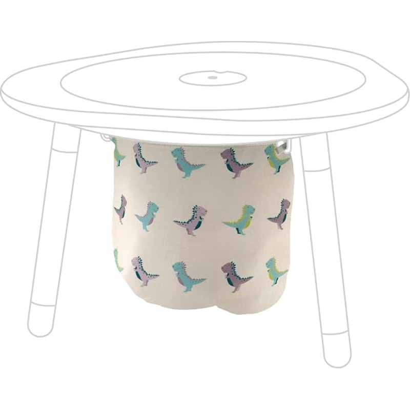 Stokke MuTable Dinosaur Toy Bag - Toy Bag for Small to Medium Toys - Made of Soft Cotton - Lightweight, Easy to Carry