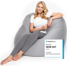 Lumaland Flexi Comfort Bean Bag, Premium Bean Bag Seat Cushion in Various Sizes and Colours