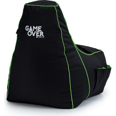 Game Over Video Games Bean Bag - Adult Bean Bag, Indoor Outdoor Bean Bag, Bean Bag Chair for Gaming Room, Headset Holder & Side Pockets for Controller, Gaming Chair (Magic Emerald)