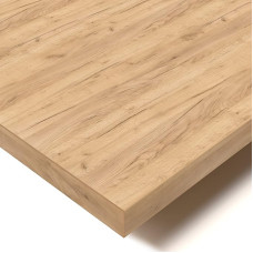 POKAR Table Top, Solid, for Office Desk, Dining Table, Golden Craft Oak, 160 x 80 x 2.5 cm