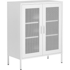 Indusrie Wakatipu Metal Cupboard with 2 Doors White Steel