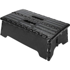 Folding Step Stool, 22 cm Folding Stool, Portable and Foldable Folding Stool, Folding Step Portable with Carry Handle, Non-Slip Surface and Non-Slip Feet for Adults, Children and Elderly People