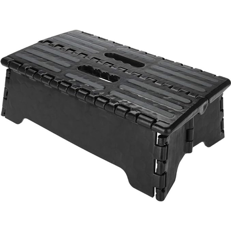 Folding Step Stool, 22 cm Folding Stool, Portable and Foldable Folding Stool, Folding Step Portable with Carry Handle, Non-Slip Surface and Non-Slip Feet for Adults, Children and Elderly People