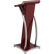 Fakednss Metal Lectern Podium Stand - Pulpits for Churches, Church Classroom Pulpit Podiums Reading or Laptop Desk with Slanted Top Shelf, for Office Stage Studio