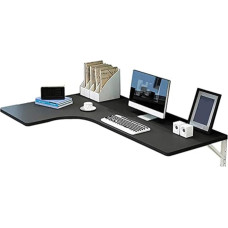 Platzsparender Wand-Klappschreibtisch aus Holz – Multifunktionaler Eckschreibtisch für Home Office in Weiß Walnuss Schwarz – Stilvolle und praktische Lösung für kleine Räume