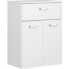 Pelipal Quickset 359 Bathroom Cabinet High Gloss White 53 cm Wide Base Cabinet with 2 Doors, 1 Drawer and 1 Shelf
