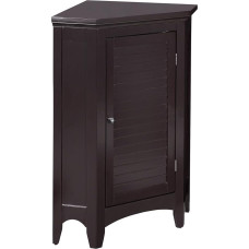 Elegant Home Fashions Adriana Corner Floor Cabinet with 1-Shutter Door