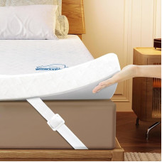 wowttrelax Memory Foam Mattress Topper Double 7cm Thick Orthopedic Cooling Double Mattress Topper for Back Pain Relief, Washable Cover with Elastic Bands 135