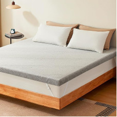 NewentorLife Super King Mattress Topper, Waterproof Super King Size Foam Mattress Topper with 100 Nights Sleep Path