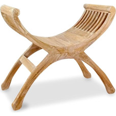 livasia Seat Stool, Teak Wood, Garden Stool, Conservatory Furniture, from Java (Indonesia)