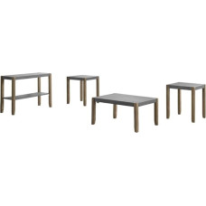 Alaterre Furniture Newport Living Room Set Concrete Grey