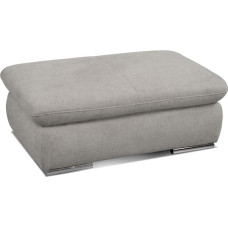 Cavadore Alkatraz Stool / Upholstered Stool Suitable for Corner Sofa or Living Area Alkatraz / Modern Design / 101 x 43 x 68 / Light Grey