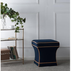 Jennifer Taylor Home Savannah Ottomane, Mitternachtsblau