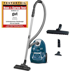 Rowenta RO3950 tolmuimeja kotiga 750 W = 2000 W Väga vaikne, hügieenifilter, parketiotsikuga, sinine, tolmuimeja.