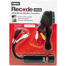 Nero Video Grabber koos Scart adapteriga | Digiteeri VHS ise | VHS USB-le | DVD arvutisse | Analoog audio- ja videokonverter | S-VHS | Hi8 | Super 8 | Windows 11/10 | MacOS