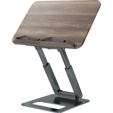 tounee raamatute statiiv, teleskoopiline raamatuhoidja, reguleeritav kõrgus, pikendatav disain, ergonoomiline kokaraamatute statiiv elastsete külgklambritega, sobib kõigile raamatutele (hall)