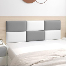 Sparklenut 4 tk 40 x 20 cm, polsterdusplaat, voodi peatoena või löögikaitsena, dekoratiivne seinapaneel, seinapadi lastetoas, seinapaneelid polsterdatud (Hall, 40 x 30 cm, 2 tk)