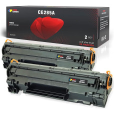 2-pakk TONER EXPERTE® ühilduv CE285A 85A Premium toonerikassettide asendaja HP Laserjet Pro P1102 P1102W M1210 M1212 M1212NF M1213NF M1217NFW M1130 M1132 M1134 M1136 P1100 P1104 P1106 jaoks.