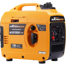 maXpeedingrods 1200 W võimsusgeneraator Kaasaskantav inverter elektrigeneraator Super vaikselt kerge 11,5 kg bensiinimootoriga 4-taktiline AC/USB pistikupesa välitingimustes telkimiseks haagissuvila hädaolukorra generaatoriga