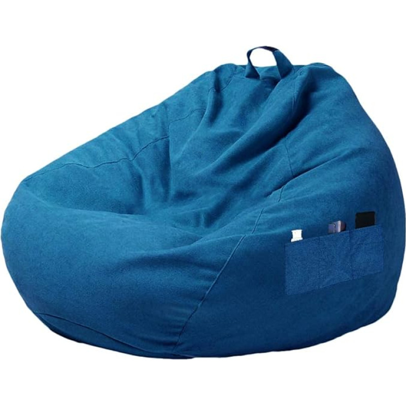 Ghopy Bean Bag Cover for Adults and Kids, Bean Bag for Living Room, Giant Bean Bag without Filling Fabric for Large Sofa, Large Chair, Living Room, Indoor and Outdoor