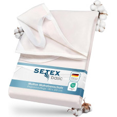 Setex Molton Mattress Protector, natural, 180 x 200 cm