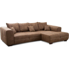 Cavadore Mavericco Corner Sofa XXL Back cushion and decorative cushion / long chair right / industrial style