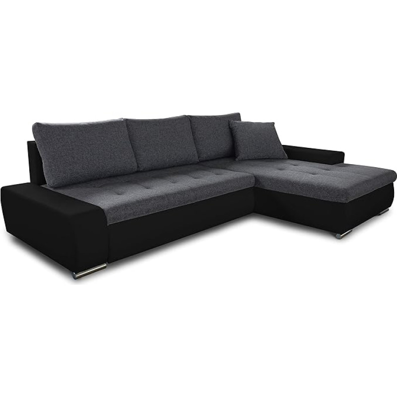 Aspen Corner Sofa with Sleeping Function - Couch with Bed Box - Big Sofa Set - Sofa Set - Upholstered Corner