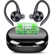 Brother International Corporat Bluetooth Headphones, Wireless In-Ear Headphones with Microphone, Bluetooth Headphones Sport, HiFi Stereo Sound, USB-C Quick Charge, Noise Cancelling, IPX7 Waterproof,