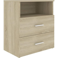 vidaXL Sonoma Oak Bedside Table 50 x 32 x 60 cm