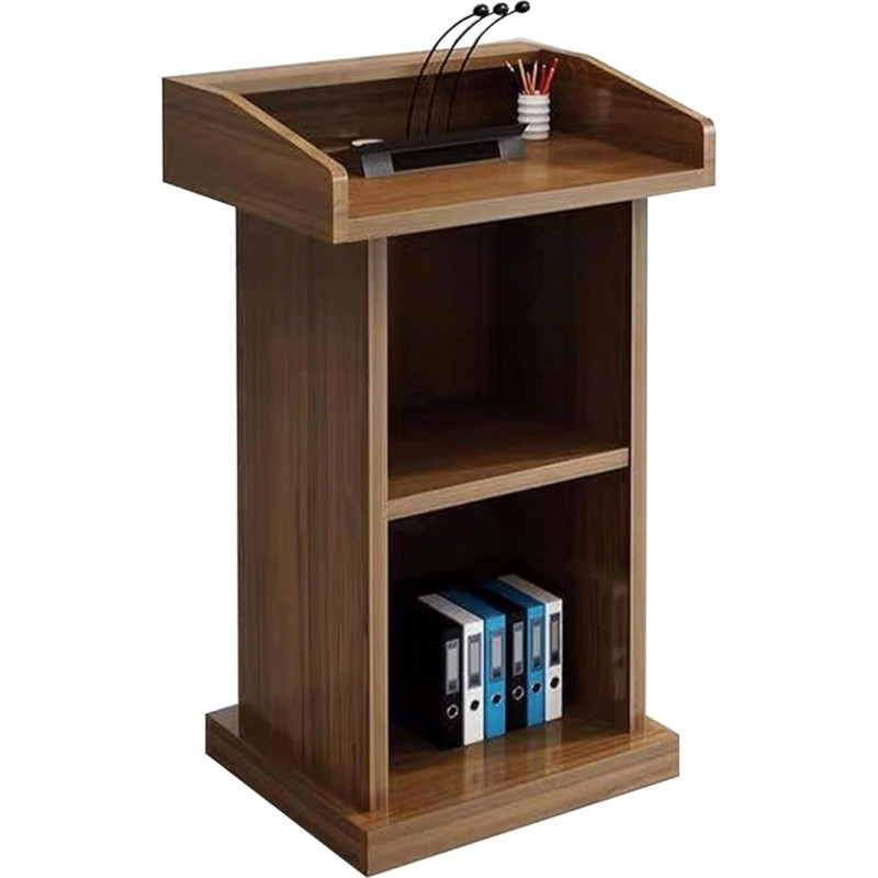 Lecterns Simple Plank Stand with Open Storage Conference Table 60 x 40 x 110 cm Portable Teacher Podium, (W 60 x 40 x 110 cm)