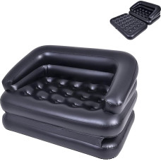 Double Air Couch Folding Sofa Bed, Inflatable Mattress Pool Float, Waterproof Blow Up Sofa for Camping Pool Bedroom Overnight Emergency