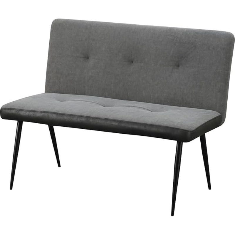 HTI living Joschka 2-Seater Bench Anthracite / Grey