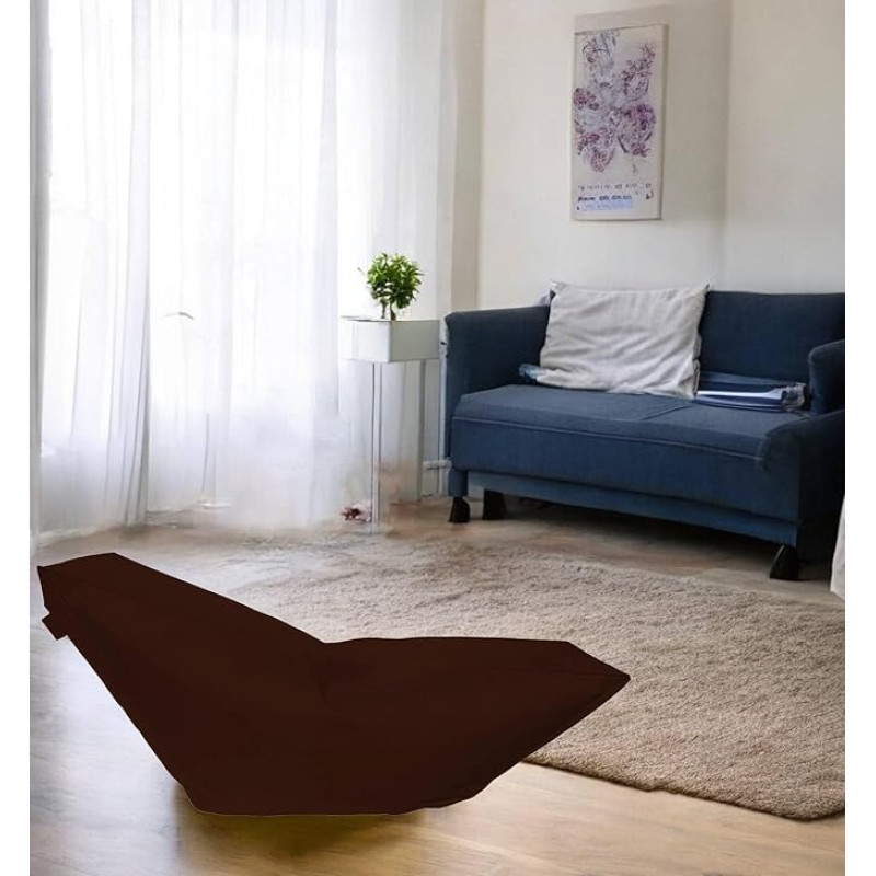 Talamo Italia - Bean Bag Lounge Bed Brown Dimensions 160 x 70 x 50 cm