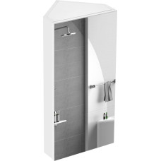 TUKAILAI Bathroom Mirror Cabinet with Mirror with 2 Shelves, Corner Mirror Bathroom Cabinet, Bathroom Mirror with Doors, Bathroom Mirror Cabinet with Shelves