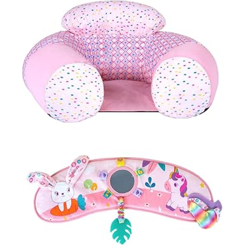 Inflatable Sofa, Portable Baby Chair with Rich Functions for Infants, Foldable Stool, Toddler, Learning Seating Chair